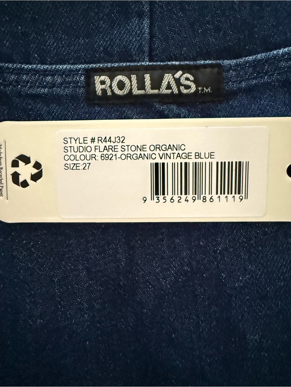 ROLLA'S Studio Flare jeans in Organic Vintage Blue - Picture 4 of 4